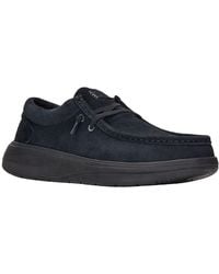 HEYDUDE - Wally Comf Suede Slip On Shoes - Lyst