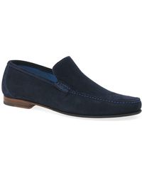 Loake - Nicholson Suede Moccasin Shoes - Lyst