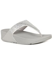 Fitflop - Lulu Crystal Mix Toe Post Sandals - Lyst