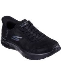 Skechers - Go Walk Flex Mali 124837-Brn Bungee Laces Shoes - Lyst