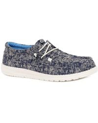 HEYDUDE - Wally Surf Wash Canvas Shoes - Lyst