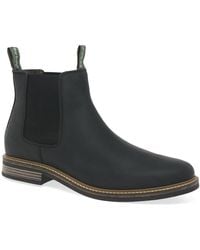 Barbour - Farsley Leather Chelsea Boots - Lyst