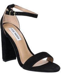 Steve Madden Carrson Womens Chunky Heel Sandals - Black