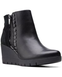Clarks Wedge boots for Women - Lyst.ca