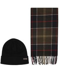 Barbour - Swinton &Amp; Galingale Hat &Amp; Scarf Set - Lyst