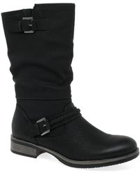 Rieker - Estella Calf Length Slouch Boots - Lyst
