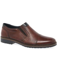 Rieker Cleremont Formal Slip On Shoes - Brown