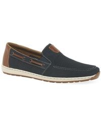 Rieker - Mariner Slip On Boat Shoes - Lyst