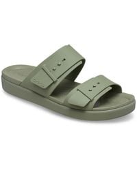 Crocs™ - Brooklyn Buckle Low Wedge Sandals - Lyst