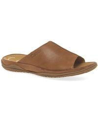 Gabor - Idol Leather Wide Fit Mules - Lyst