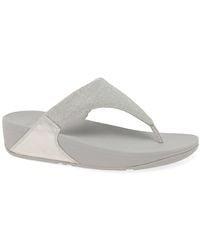Fitflop - Fitflop Lulu Shimmerlux Toe Post Sandals - Lyst