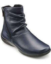 Hotter - Whisper Leather Wide Fit Ankle Boots - Lyst