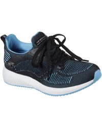 skechers bobs sport squad metallic trainers
