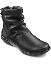 Hotter - Whisper Leather Wide Fit Ankle Boots - Lyst