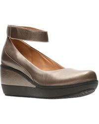 clarks wedge sneakers