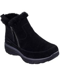 Skechers - Easy Going Cool Zip Ankle Boots - Lyst