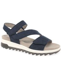 Gabor Verity Strappy Sandals - Blue