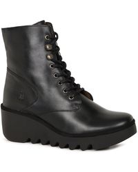 Fly London - Birr Wedge Heel Boots - Lyst