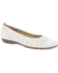 Gabor - Ruffle Punched Detail Casual Shoes - Lyst
