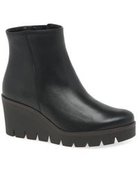 Gabor - Utopia Wedge Heel Ankle Boots - Lyst