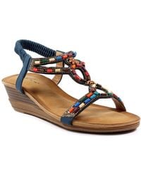 Lunar (GRS) - Epsom Wedge Sandals - Lyst