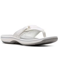 Clarks - Brinkley Reyna Toe Post Sandals - Lyst