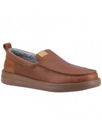 Hey Dude - Wally Grip Moc Craft Leather Shoes - Lyst