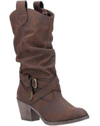 Rocket Dog - Sidestep Mid Calf Western Boot - Lyst
