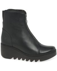 Fly London - Boce Wedge Heel Ankle Boots - Lyst