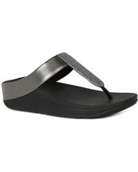 Fitflop - Fitflop Fino Glitterdust Toe Post Sandals - Lyst