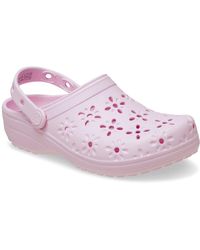 Crocs™ - Classic Floral Cut Out Clogs - Lyst