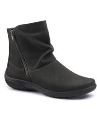 Hotter - Whisper Ankle Boots Colour: Dark Nubuck - Lyst