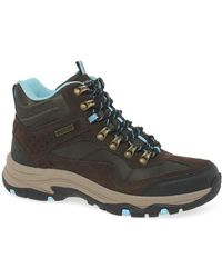 skechers brown boots womens