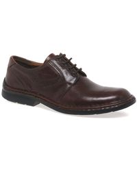 Josef Seibel Walt Leather Mens Lace Up Smart Shoes Men's Casual Shoes In Brown