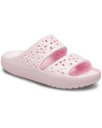 Crocs™ - Classic Floral Cut Out Sandals - Lyst