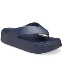 Crocs™ - Getaway Platform Flip Toe Post Sandals - Lyst
