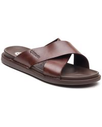 Base London - Drift Cross Strap Sandals - Lyst