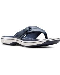 Clarks - Brinkley Reyna Toe Post Sandals - Lyst
