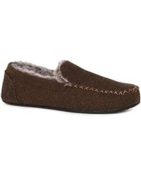 Goodyear - Full Leather Slip-On Slippers - Lyst
