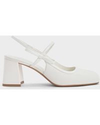 Charles & Keith - Bow Slingback Mary Jane Pumps - Lyst