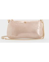Charles & Keith - Sequin Mesh & Leather Shoulder Bag - Lyst
