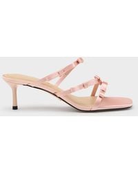 Charles & Keith - Jessy Bow Heeled Sandals - Lyst