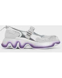 Charles & Keith - Mesh Gradient Wave Mary Jane Sneakers - Lyst