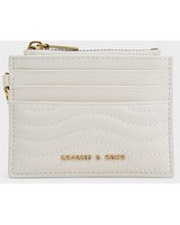 Charles & Keith - Aubrielle Wavy-stitch Card Holder - Lyst