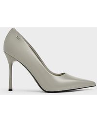 Charles & Keith - Kyra Leather Pointed-toe Pumps - Lyst