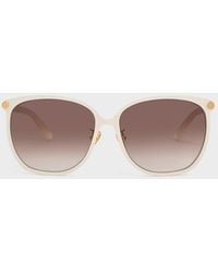Charles & Keith - Ophelia Oversized Square Sunglasses - Lyst