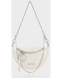 Charles & Keith - Philomena Half-moon Crossbody Bag - Lyst