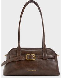 Charles & Keith - Victoria Studded Belted Shoulder Bag - Lyst