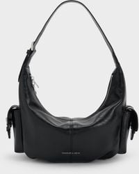 Charles & Keith - Bessie Side-Pocket Hobo Bag - Lyst