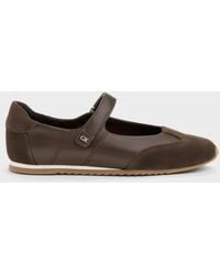 Charles & Keith - Jace Leather & Suede Mary Jane Sneakers - Lyst